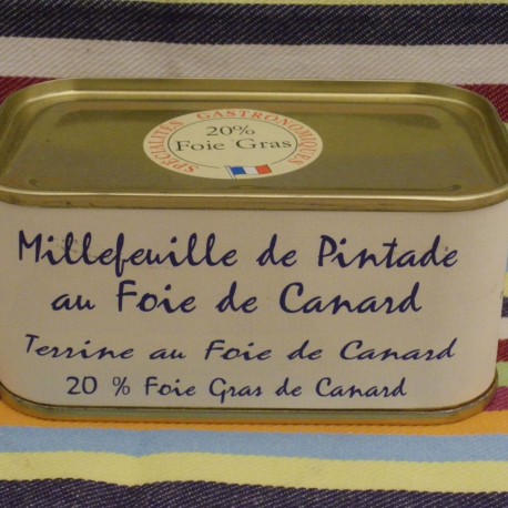 Millefeuille de Pintade au Foie gras de Canard 20%